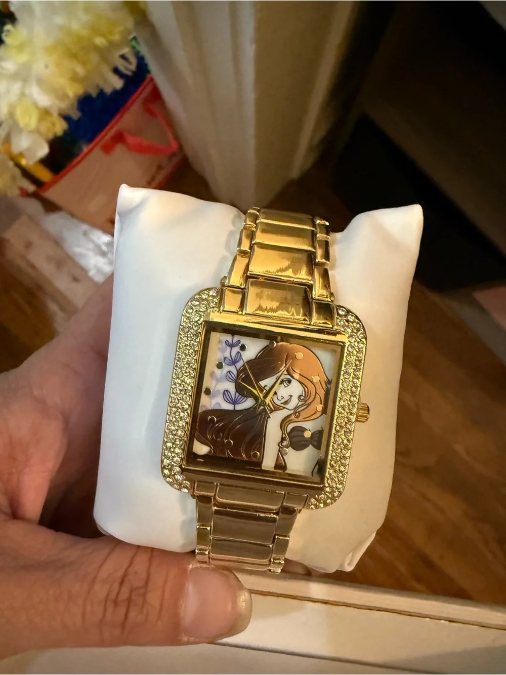 Disney Gold-tone Princess Watch with Ariel Dial